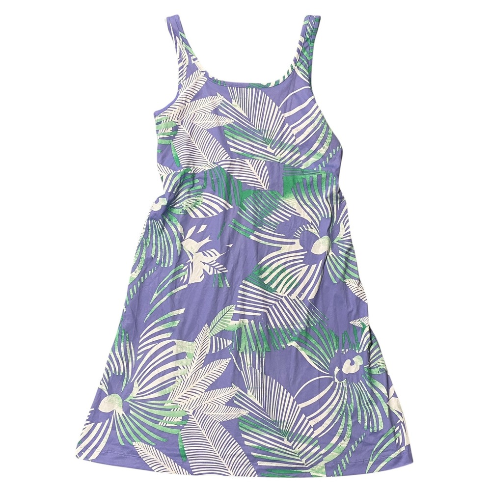 Columbia PFG Freezer III‎ Dress Womens Purple Tropical Palm UPF 50 Size M NWT